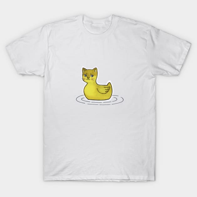 Duck Cat T-Shirt by pantera